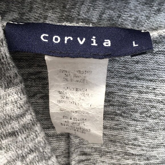 Corvia Sweater Women Large Gray Long Sleeve Cowl Neck Cozy Comfy Pullover - Picture 3 of 6